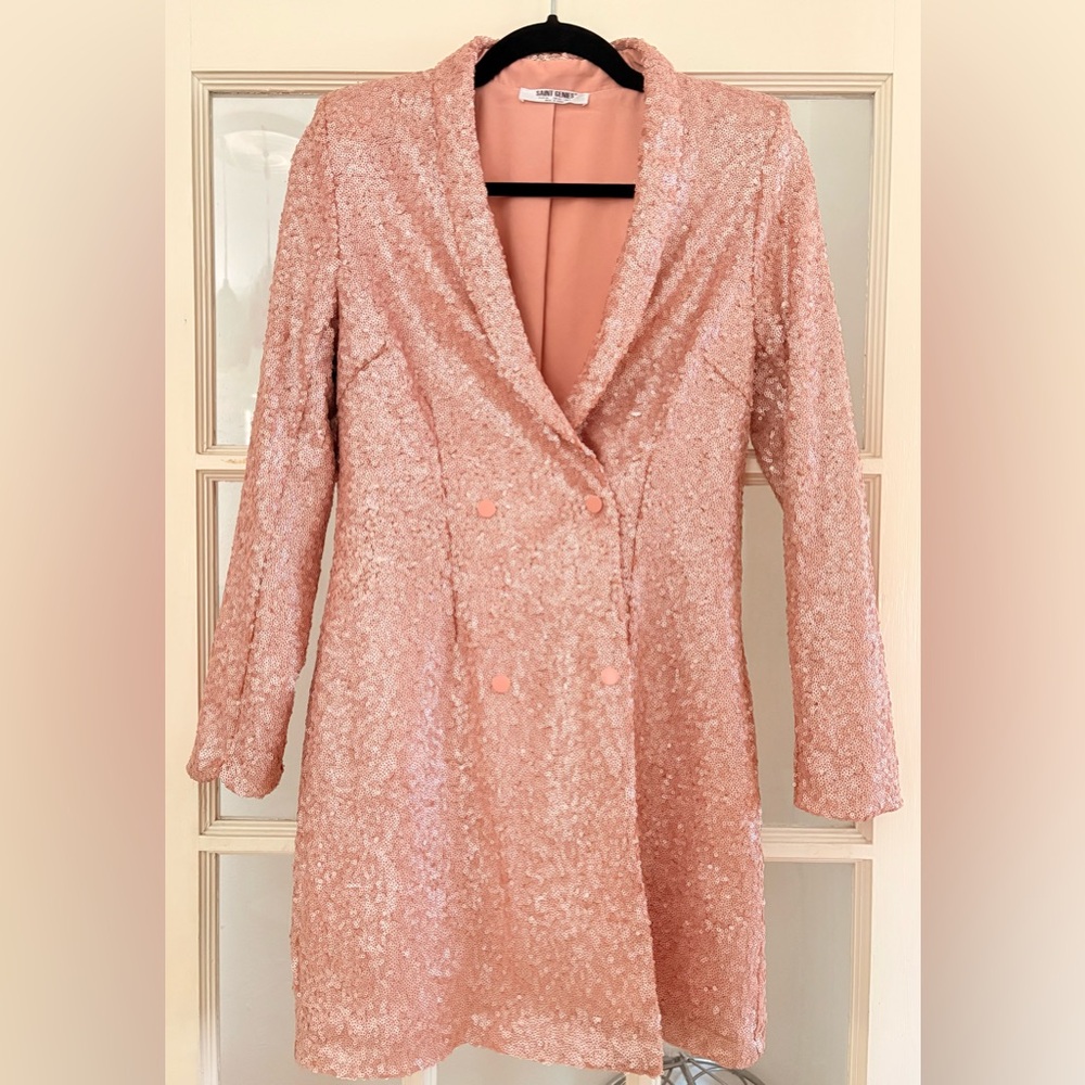 Rose Gold Blazer Dress